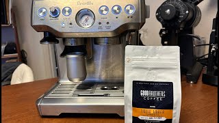 dial in espresso | breville barista express | grind size and water temps