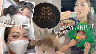 A DAY In My Life #12 *Getting Brow Tattoo Microblading & Mini Car Mukbang | JustSissi