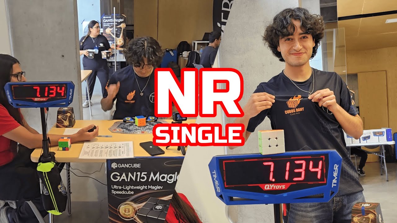 [NR] 7.13 Rubik's Cube One-Handed Single (NAR10 & WR46)