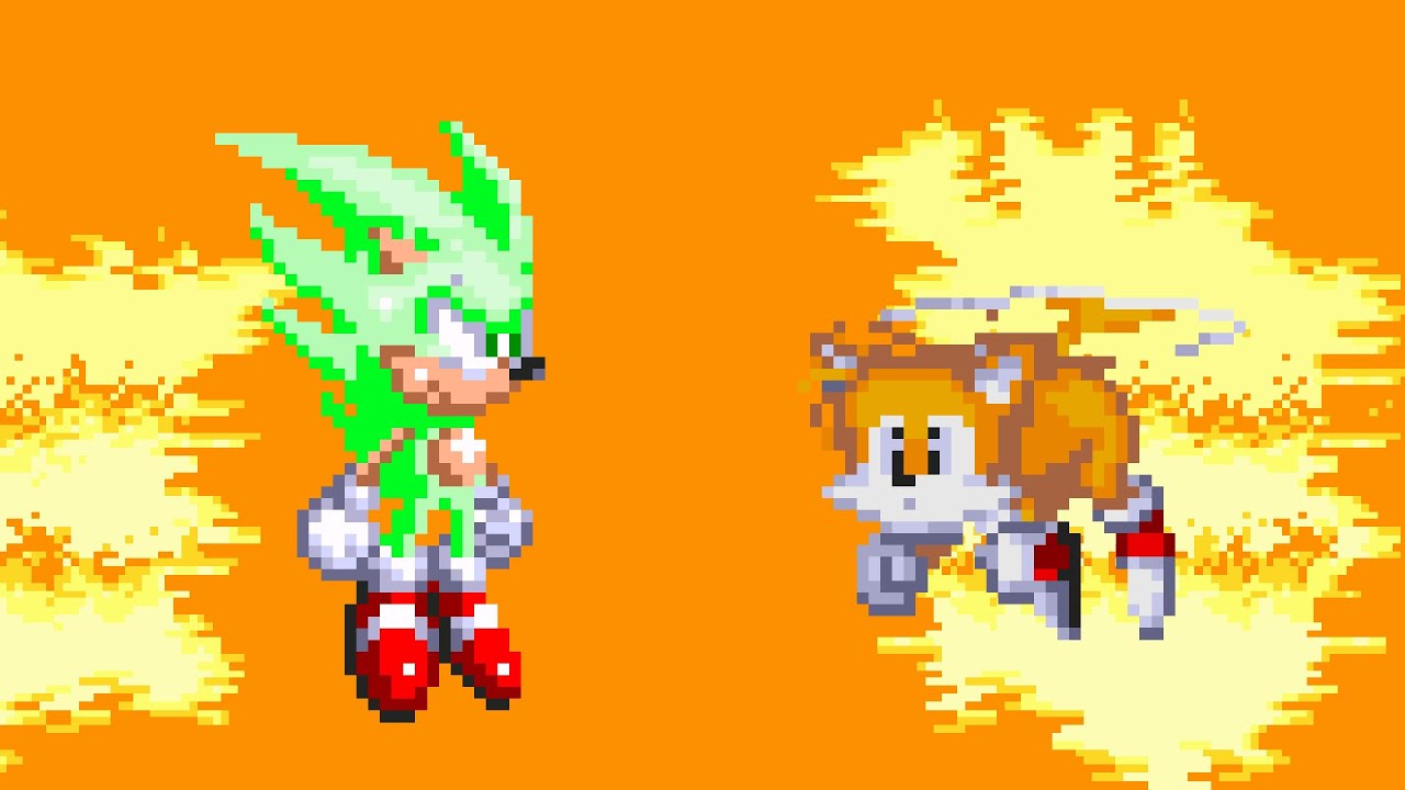 Modgen Fleetway Super Sonic VS Sonic ~ Sonic 3 A.I.R. mods ~ Gameplay 