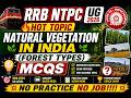 Natural Vegetation in India (Forest Types) MCQs For 2026 RRB NTPC UC CBT 1