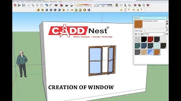 Creation of window by using sketchup