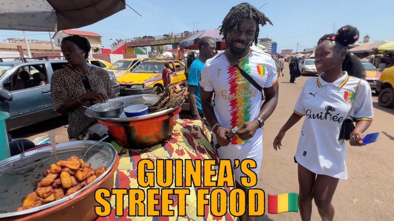 ГВИНЕЯ КОНАКРИ ПРОДОВОЛЬСТВИЕ | АФРИКА СТРИТ ФУД | АТТИЕКЕ | Гвинея Путешествие