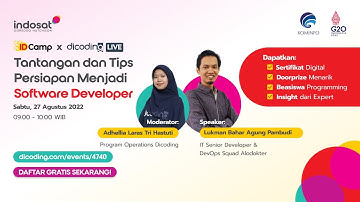 IDCamp x Dicoding LIVE - Tantangan dan Tips Persiapan Menjadi Software Developer