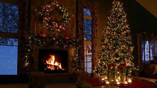 fireplace christmas snow scene fire hd crackling sounds eleven last