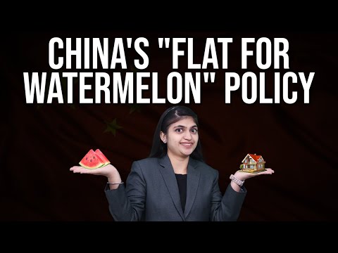 Once the world’s most powerful economy, China is now giving flats in exchange for watermelons