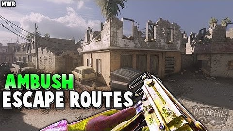 Cod4 Remastered Ambush Escape Routes!!!