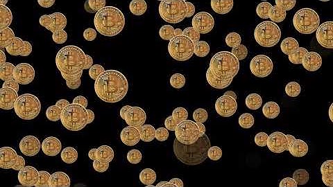 4k Bitcoin Motion Background  Crypto Currency Stock Video Footage