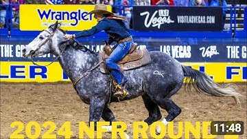 2024 NFR ROUND 2 #nfr2024 #barrelracing #horse #rodeo