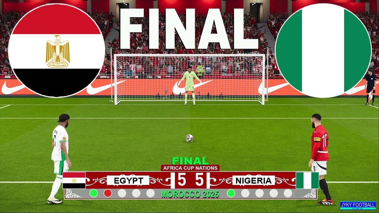Финал Египет — Нигерия — серия пенальти Кубка африканских наций 2025 — eFootball PES