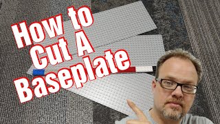 Easy way to cut Lego base plates from 48x48 to 32x32 or 32x16