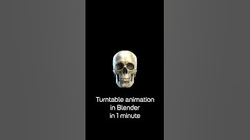 Turntable Animation in Blender in 1 Minute
