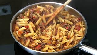 Pasta Bolognese recipe from my grandfather from SicilyOne Pot Penne in Bolognese Sauceso simply