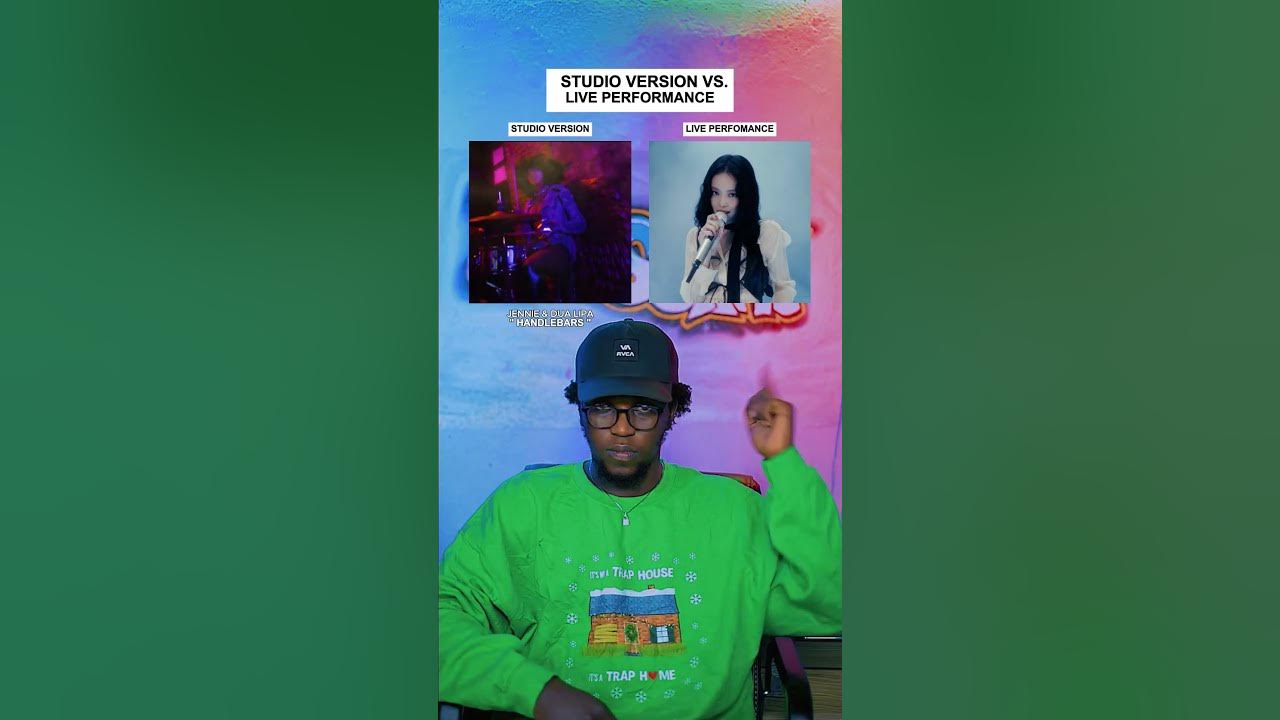 Studio Version Vs. Live Performance: JENNIE & Dua Lipa "Handlebars" #shorts #music #jennie #song