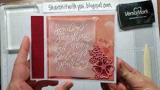 #69 VIDEO Book binding with Hollyhocks dies card video tutorial