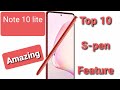 Top 10 Note 10 lite S-pen Features