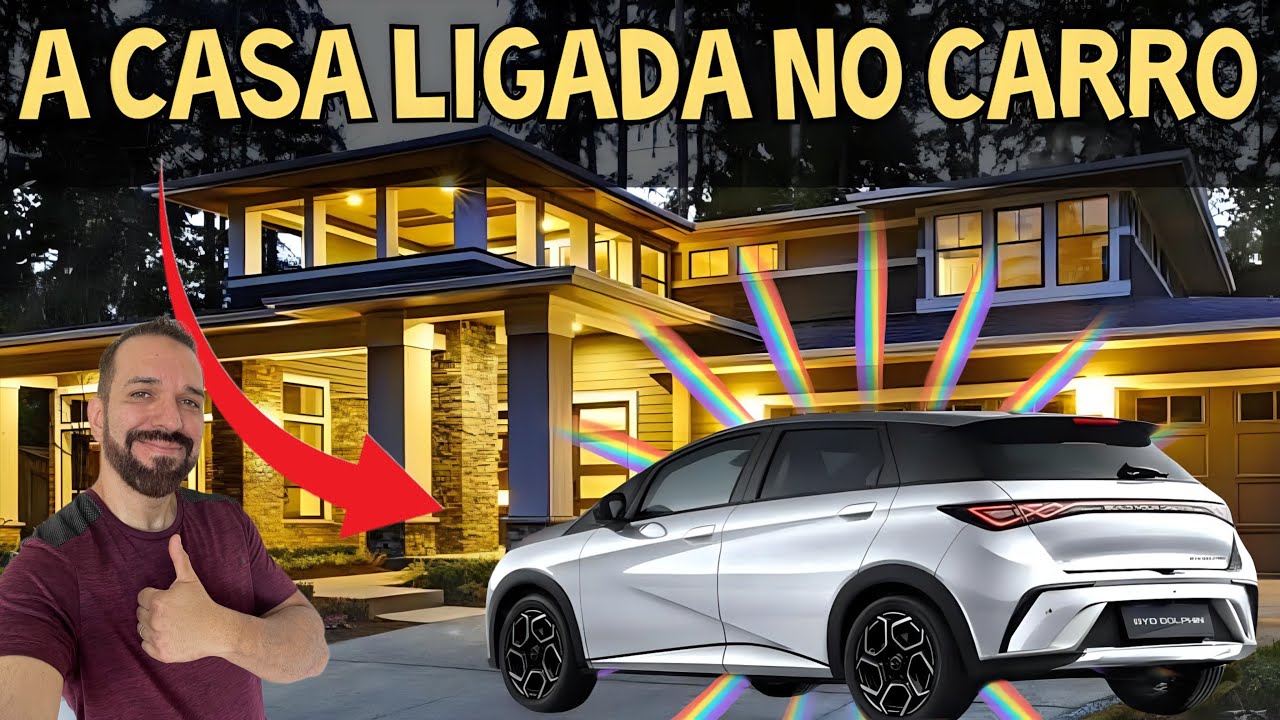 COMO LIGAR SUA CASA EM SEU CARRO ELÉTRICO EM CASO DE FALTA DE LUZ #byd #dolphinplus #v2l #ev