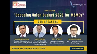 Decoding The Union Budget 2023 for MSMEs