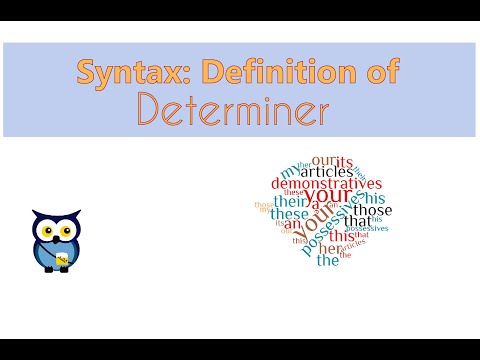 Video: Hvad er en determinator-forudbestemmer?