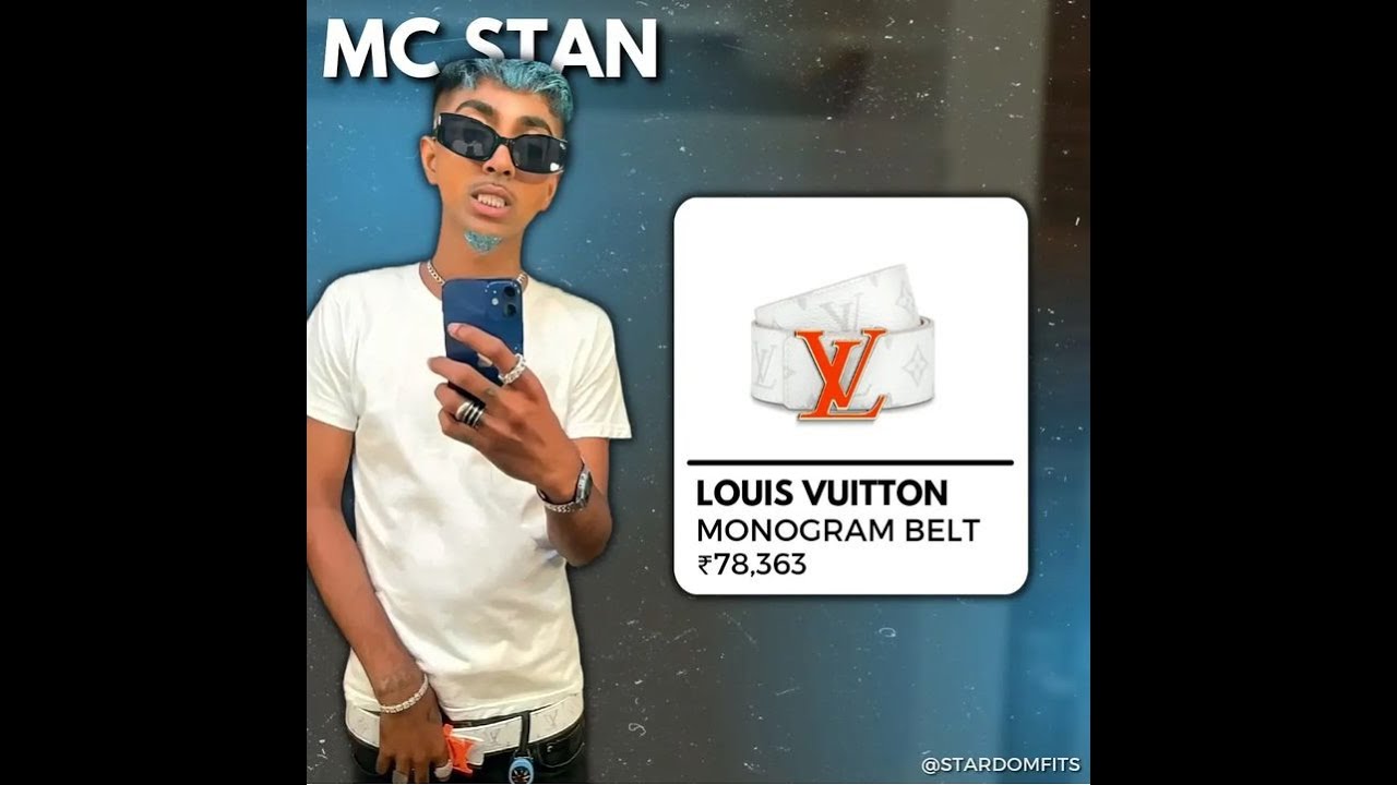 MC STAN KE 78,000 KE LOUIS VUITTON KE BELT 😈😎 @MC STΔN #mcstan #shorts 