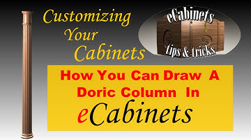 How to draw a fluted Doric Column in eCabinets