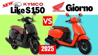 Kymco Like S 150 Vs Honda Giorno Side By Side Comparison Specs & Price 2025