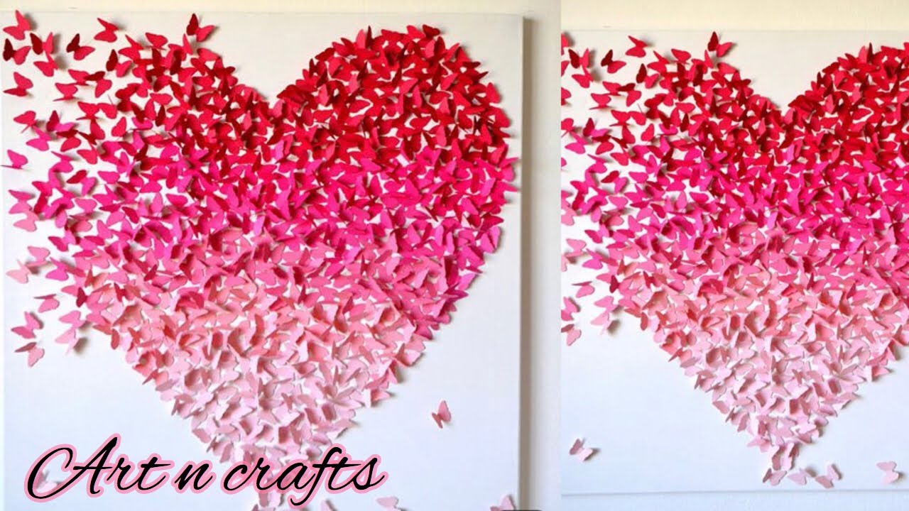 How to make butterfly wall hanging | Butterfly wall art ...