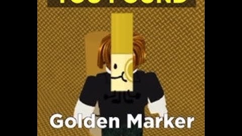 How To Get The “Golden Marker” / Find the markers morphs #roblox