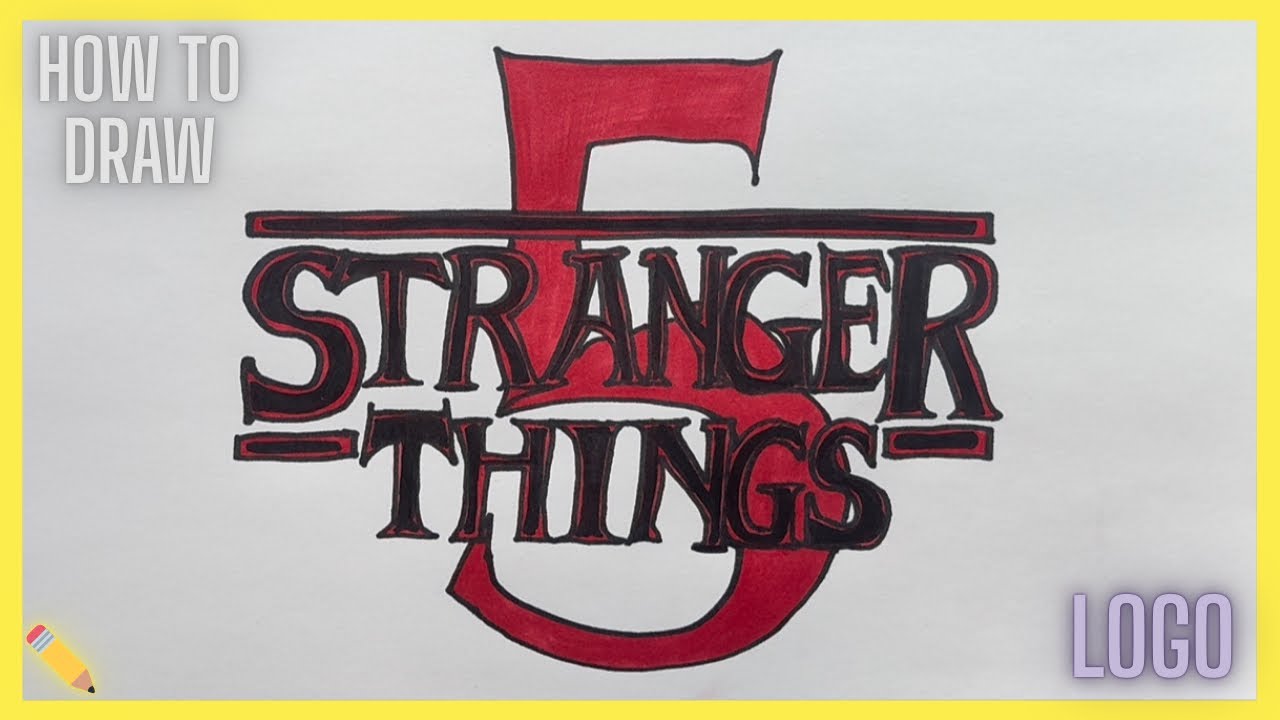 How to draw Stranger Things Season 5 Logo ✏️