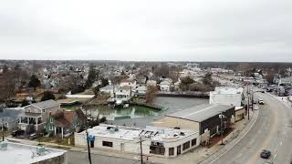 Mill Pond - DJI Mavic Pro drone flight, Bellmore, NY - Feb 4, 2018