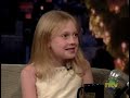 Dakota Fanning Late Night with David Letterman 2005 06 30