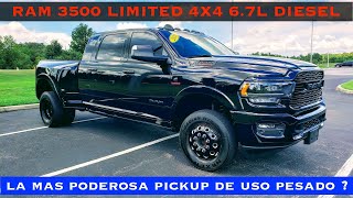 Ram 3500 HD Limited Mega Cab Diesel 4x4 2021 - La Pickup Mas Lujosa De Todas? Prueba y Reseña POV.