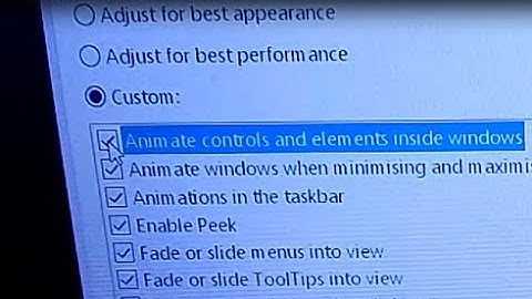 how to enable animate controls and elements inside windows on laptop