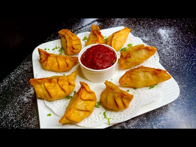 Chicken Fried Momos Recipe | How to make Momos | चिकन