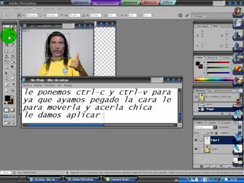 como hacer un fotomontaje con adobe photoshop 7