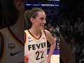 Caitlin Clark after the Fever won their first game of the season 🔥