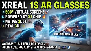 XREAL 1S AR Glasses Review – 500” Virtual Screen, X1 Chip, Native 3DoF & 52° FOV screenshot 5