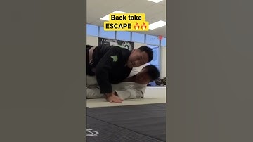 BJJ crab ride back take ESCAPE 🔥🔥🔥🔥#bjj