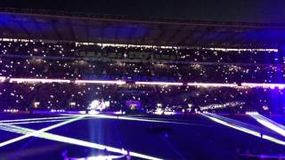 RWC 2015 - Twickenham : Entrée des joueurs lors de France - Italie