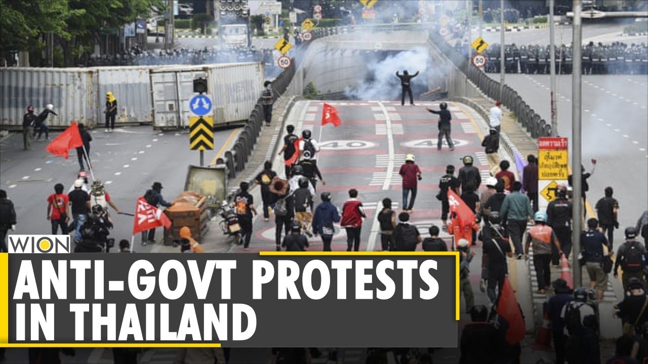 Thailand protesters clash with riot police over govt's pandemic response | COVID cases |English News