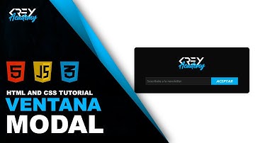 ✅Cómo hacer una VENTANA MODAL con HTML CSS y JavaScript🔥