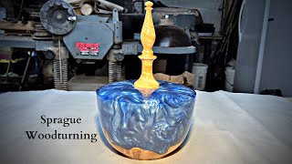 Woodturning - The Peacock Hollow Form 2.0