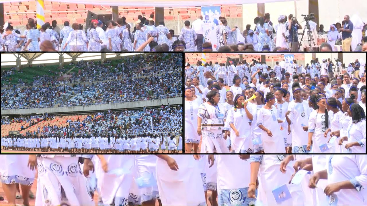 SEBENE LA WAWATA CHIPUKIZI  MBELE YA MAASKOFU NA RAIS SAMIA,UWANJA WALIPUKA KWA FURAHA