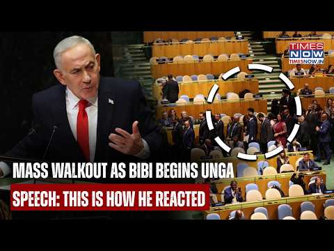 UNGA Drama: Watch- Mass Walkout, Booing As Netanyahu Begins To Speak| ‘Cowards’, Israel PM Reacts