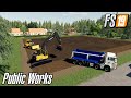 FS19 NEW VOLVO EXCAVATOR AND MORE TIMELAPSE PUBLIC WORKS TCBO MINING PROJECT FARMING SIMULATOR 19