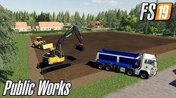 FS19 NEW VOLVO EXCAVATOR AND MORE TIMELAPSE PUBLIC WORKS TCBO MINING PROJECT FARMING SIMULATOR 19