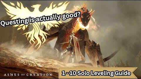 The Best Ashes of Creation Alpha 2.5 Solo Leveling Guide