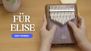 HOW TO PLAY Fur Elise for Beginners Easy Kalimba Tutorial