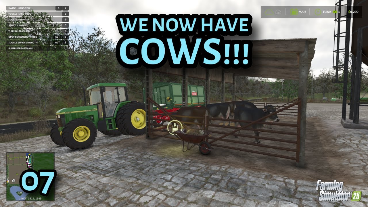 FS25 - We Now Have Cows!!! - Ep 07 - Starowies, Series 2 - PC
