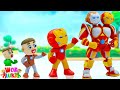 Familia Luka 🧲 LuKa se transforma en el mejor robot de Iron Man 🎪 Dibujos animados